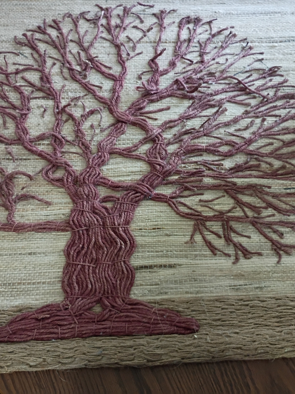 Ten Thousand Village Jute Tree Of Life Tapestry